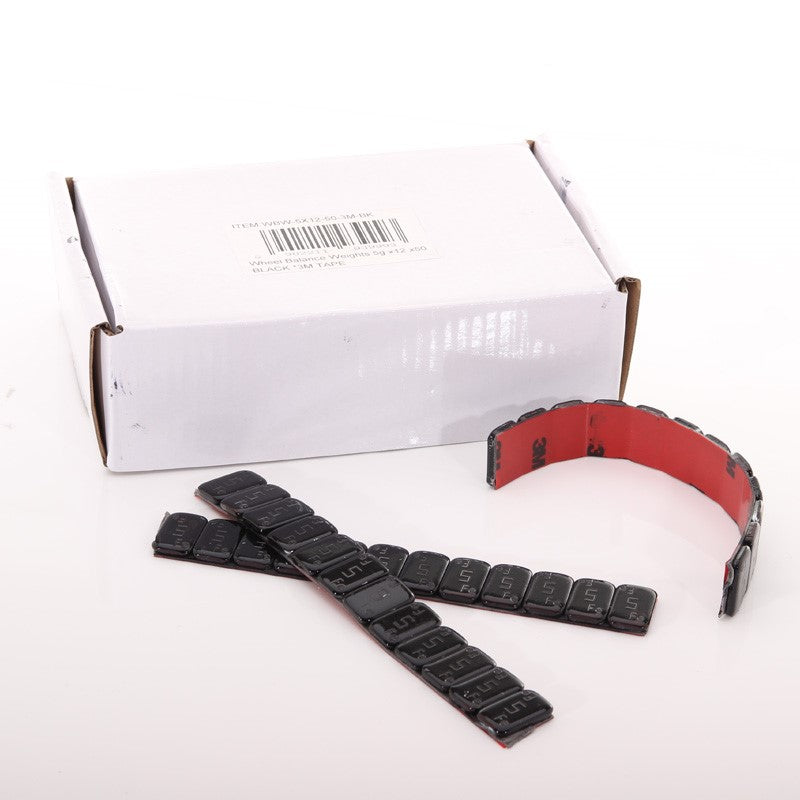 Vyvažovací závaží 5g x12 x50 BLACK *3M TAPE