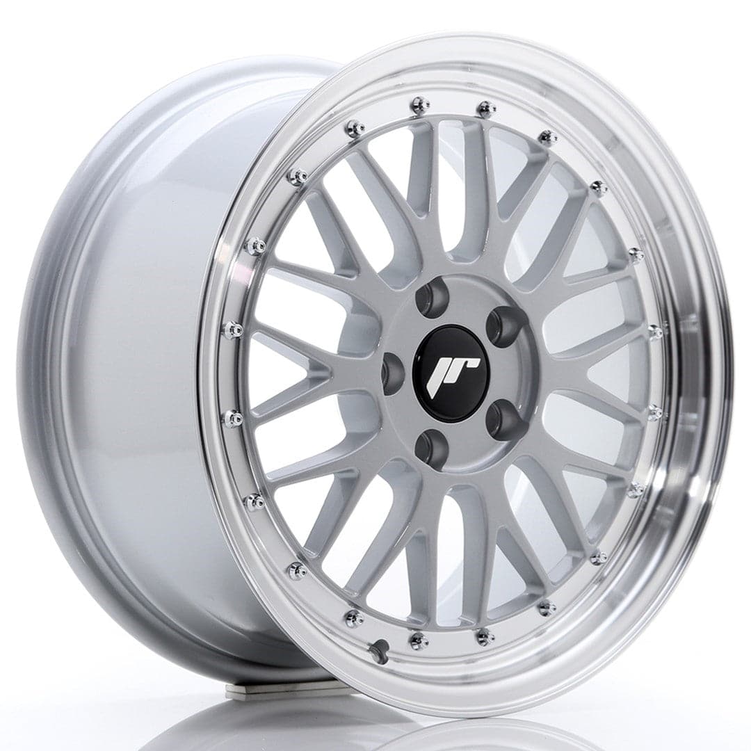 JR Wheels JR23 17x8 ET35 5x100 Hyper Silver w/Machined Lip - Wheelsup