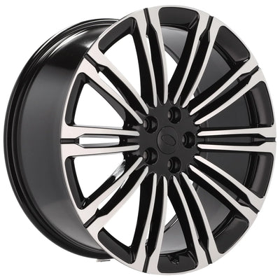 Alu kola pro Land Rover 3S1066V 9.5x22 5x120 ET42.5 72.6 Black Polished | Wheelsup.cz