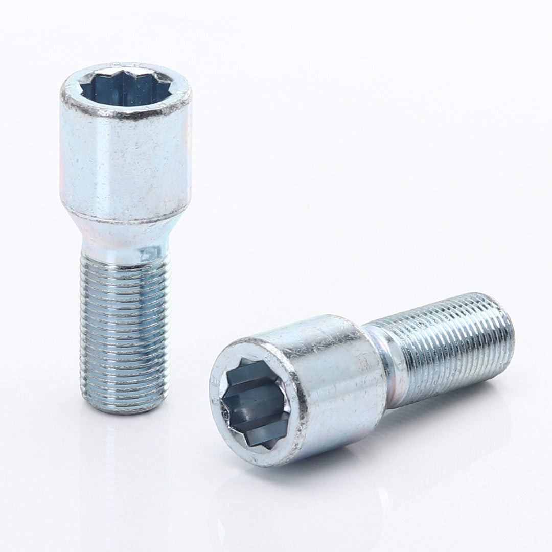 Hvězdicové šrouby 32 mm Silver + klíč – sada 10 ks