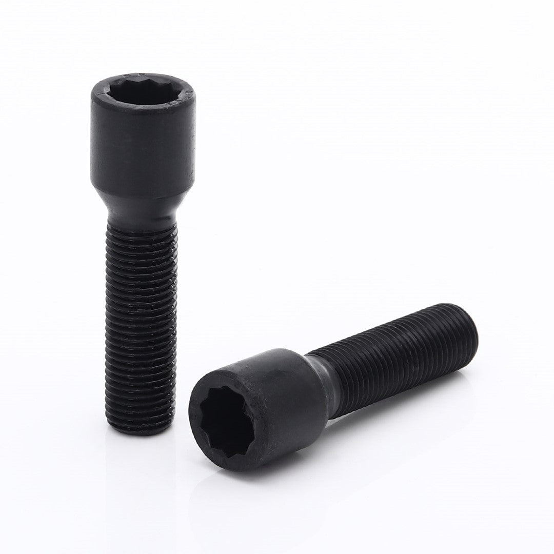 Hvězdicové šrouby 55 mm Black + klíč – sada 10 ks
