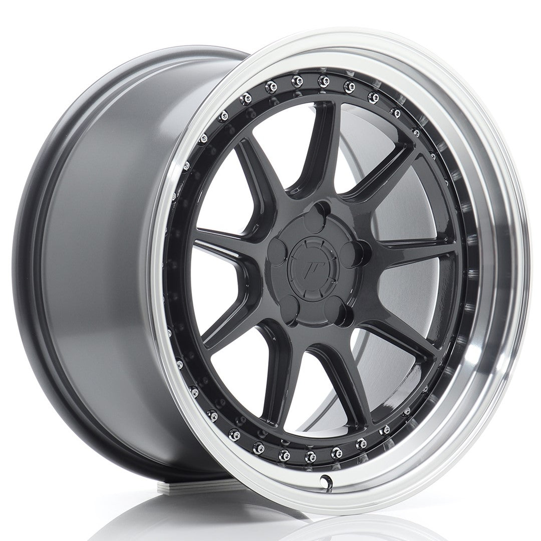 Alu kola Japan Racing JR47 18x9,5 ET15-35 5H BLANK Hyper Gray w/ Machined Lip | Wheelsup.cz