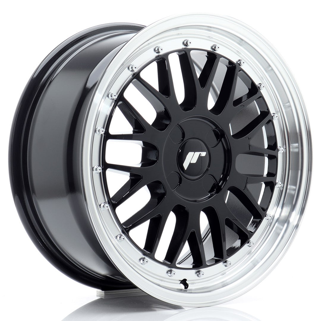 Alu kola Japan Racing JR23 17x8 ET20-45 4H BLANK Gloss Black w/ Machined Lip | Wheelsup.cz