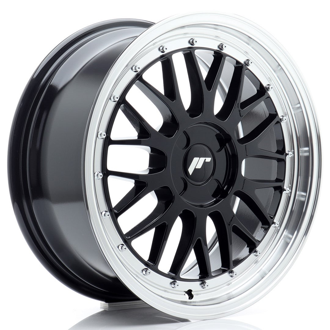 Alu kola Japan Racing JR23 18x8 ET20-42 4H BLANK Gloss Black w/ Machined Lip | Wheelsup.cz