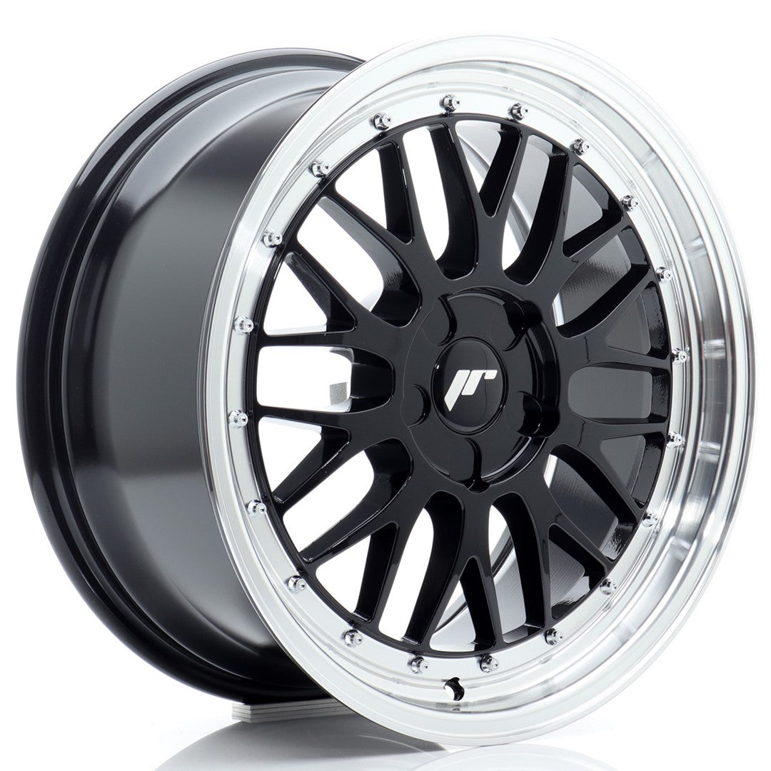 Alu kola Japan Racing JR23 18x8 ET20-42 5H BLANK Gloss Black w/ Machined Lip | Wheelsup.cz