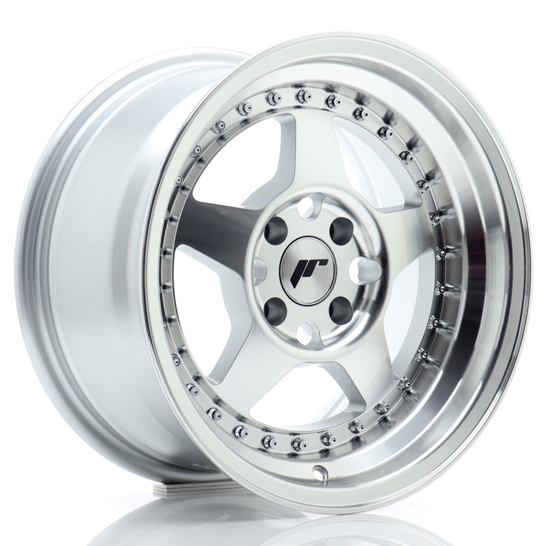 Alu kola Japan Racing JR6 15x8 ET15 4x100 Silver Machined Face | Wheelsup.cz