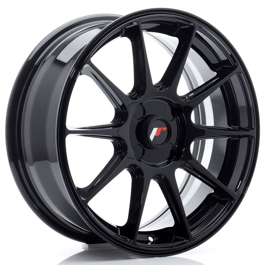 Alu kola Japan Racing JR11 17x7 ET20-38 4H BLANK Gloss Black | Wheelsup.cz