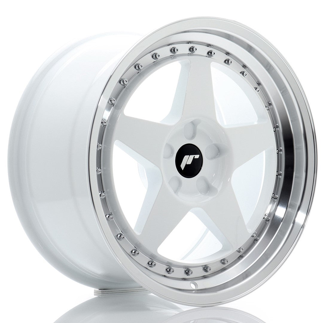 Alu kola Japan Racing JR6 18x9,5 ET20-40 5H BLANK White w/ Machined Lip | Wheelsup.cz