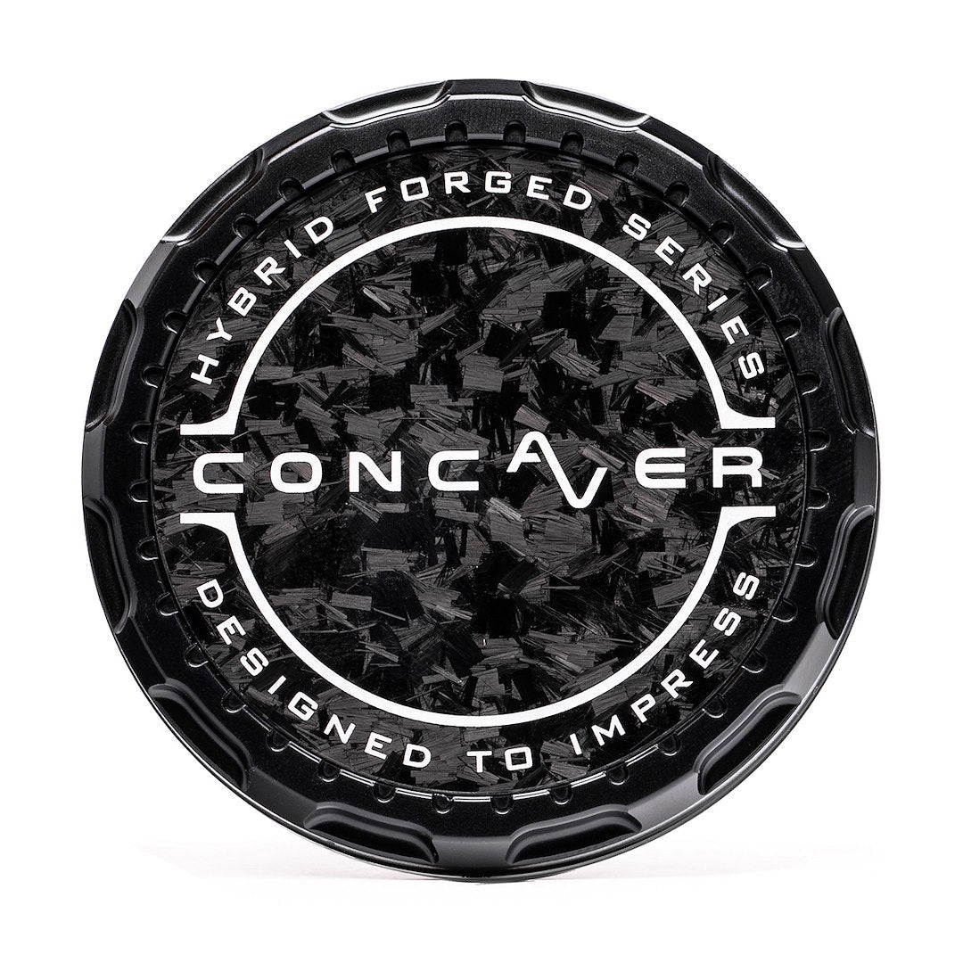 Středová poklička Concaver Premium - Forged Carbon - Black Anodized