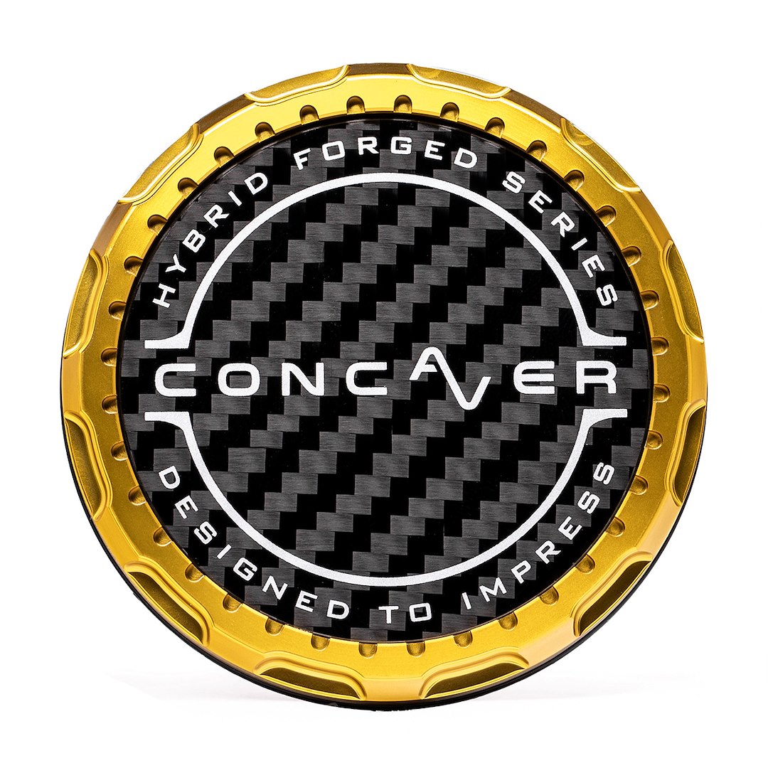 Středová poklička Concaver Premium - Classic Carbon - Gold Anodized