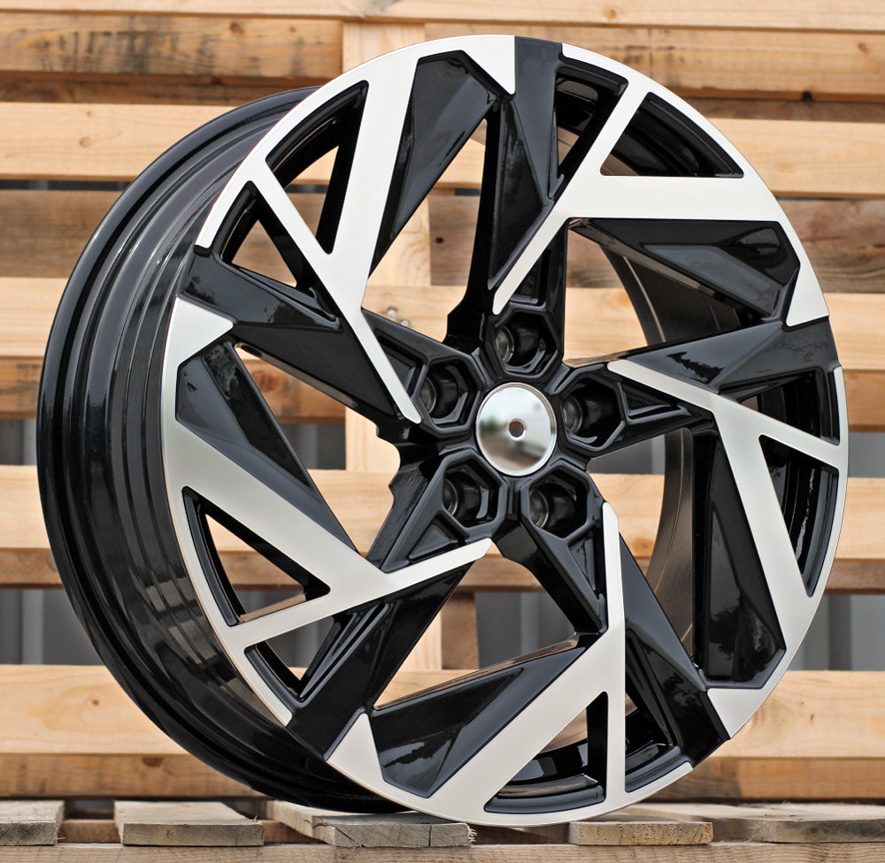 Alu disky pre Renault Y1379 7x17 5x114.3 ET35 66.1 Čierna