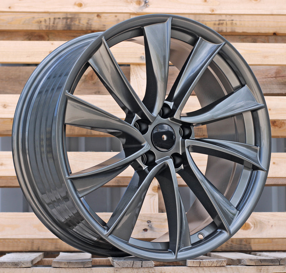 Alu disky pre Tesla B2046 8.5x19 5x114.3 ET35 64.1 Sivá
