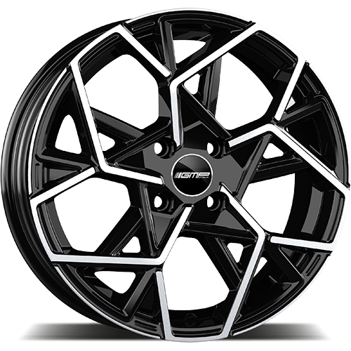 Alu disky GMP Cartesio 7x17 4x100 ET38 73.1 Čierna