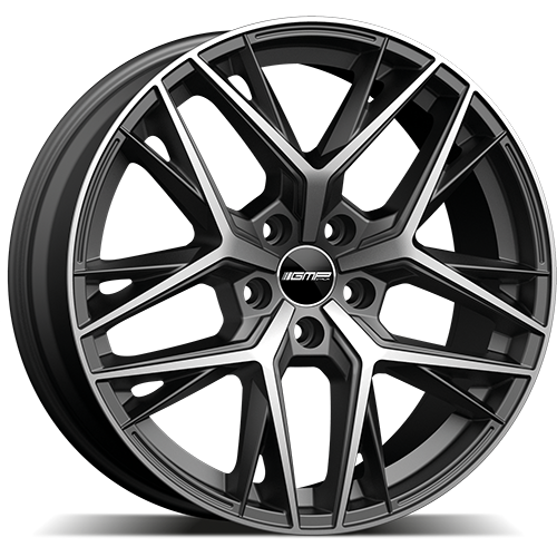 Alu kola GMP Lunica 8x19 5x112 ET30 66.6 matt anthracite diamond | Wheelsup.cz
