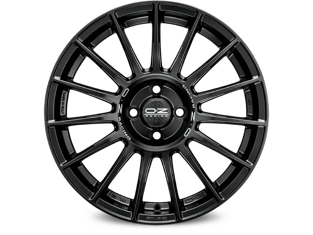 OZ SUPERTURISMO LM 8x18 5x108 ET45 75 Matt Black + Silver Lettering - Wheelsup.sk