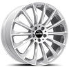 Alu disky GMP Stellar 9x22 5x108 ET38 63.4 Strieborná