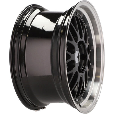 Alu kola Racing Line A1025 7.5x17 5x120 ET34 72.6 Black & Polished Lip | Wheelsup.cz