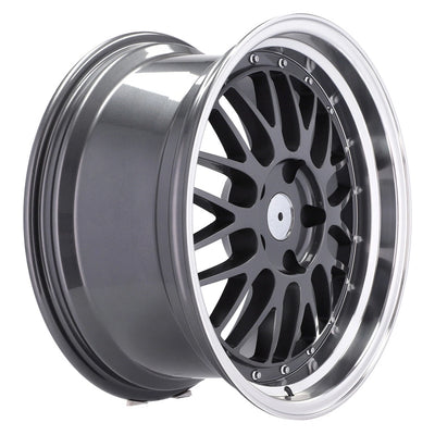 Alu kola Racing Line A1025 7.5x17 5x120 ET34 72.6 Gun Metal & Polished Lip | Wheelsup.cz