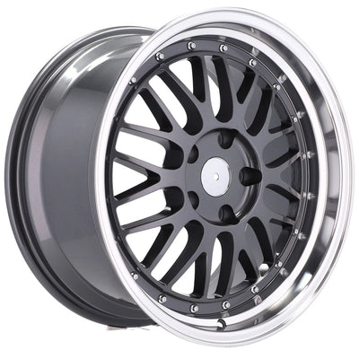 Alu kola Racing Line A1025 7.5x17 5x120 ET34 72.6 Gun Metal & Polished Lip | Wheelsup.cz