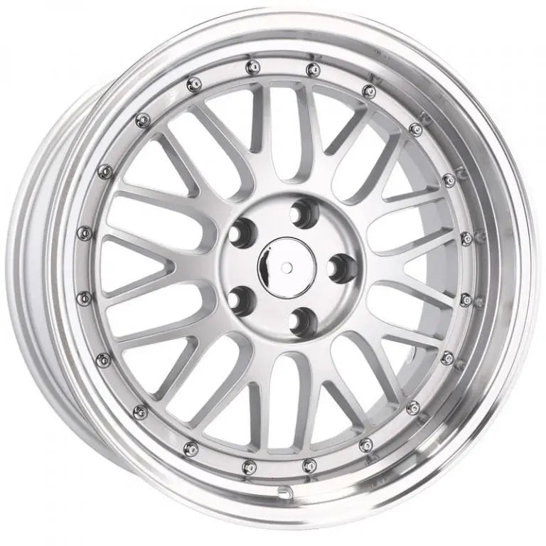 Alu kola Racing Line A1025 7.5x17 4x100 ET25 67.1 Silver & Polished Lip