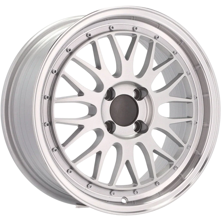 Alu kola Racing Line A1025 7x16 4x100 ET35 67.1 Silver & Polished Lip | Wheelsup.cz