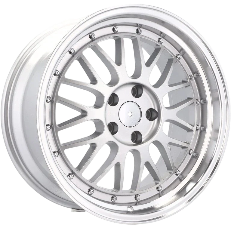 Alu kola Racing Line A1025 8x18 5x120 ET35 72.6 Silver Shining & Polished Lip | Wheelsup.cz