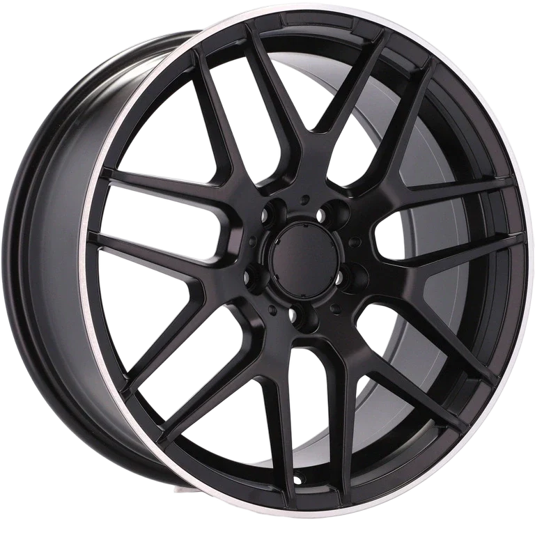 Alu kola pro Mercedes A1257 8x18 5x112 ET40 66.6 Black Half Matt & Polished Lip | Wheelsup.cz