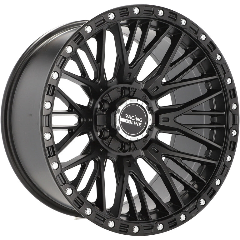 Alu kola pro Offroad A1431 10x20 6x139.7 ET-18 106.1 Black Half Matt | Wheelsup.cz