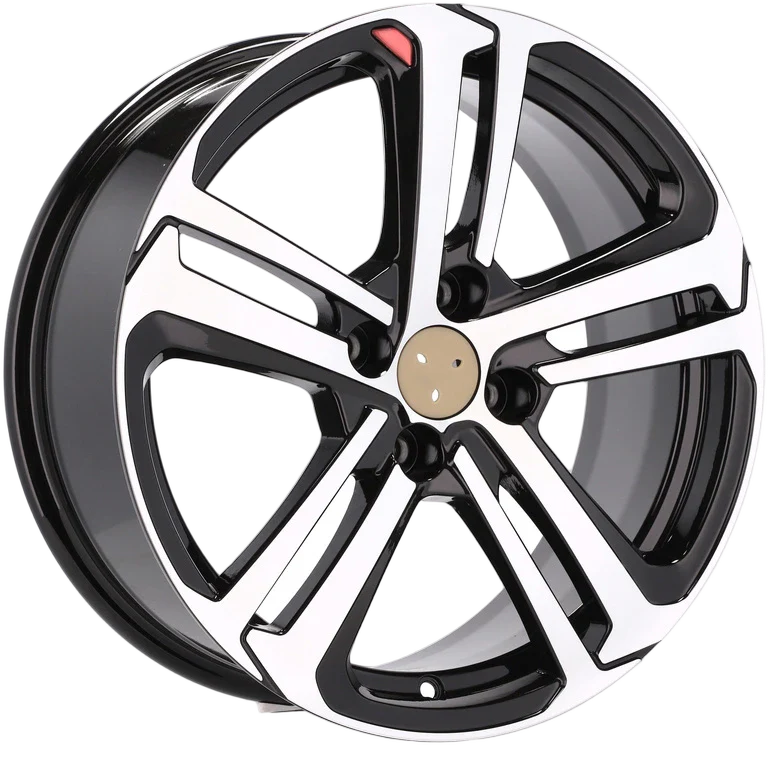 Alu kola pro Peugeot A5017 6.5x16 4x108 ET25 65.1 Black Polished | Wheelsup.cz