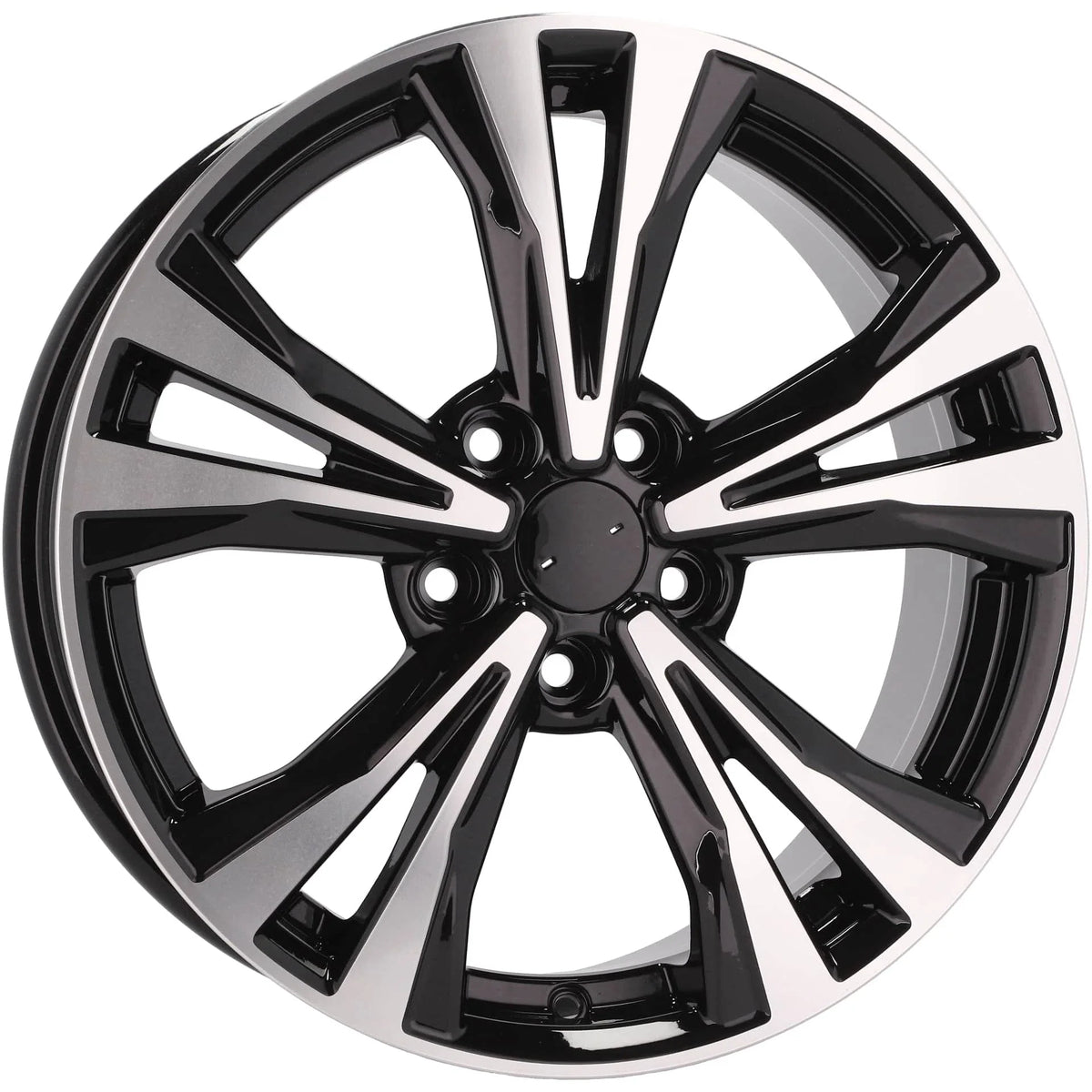 Alu kola pro Nissan A5832 7x18 5x114.3 ET40 66.1 Black Polished | Wheelsup.cz