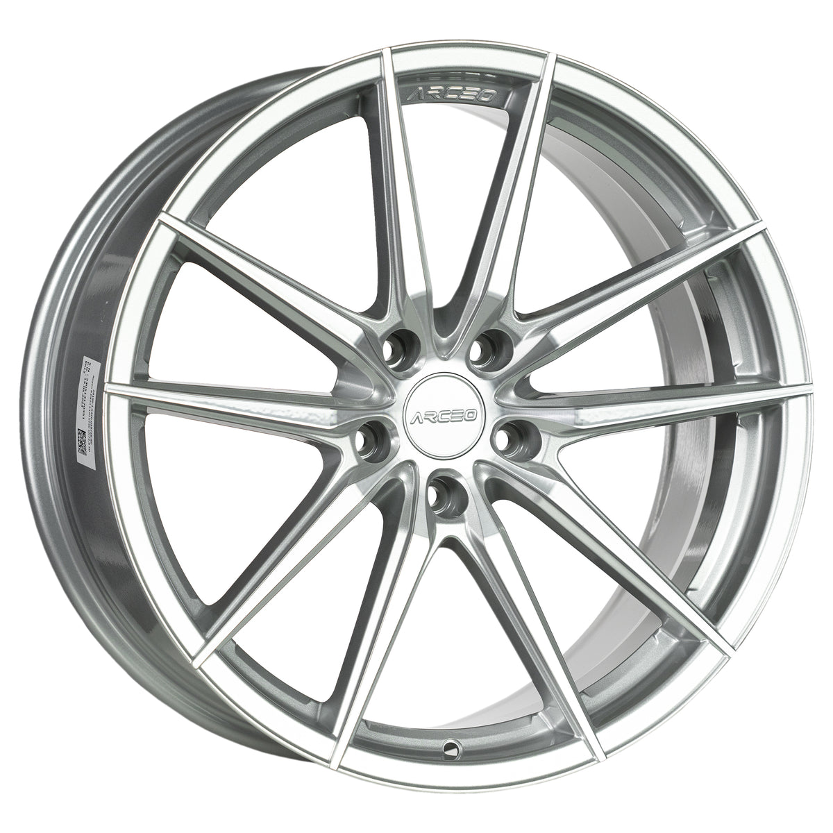 Alu kola Arceo MONACO 9x18 5x112 ET40 Silver Diamond | Wheelsup.cz