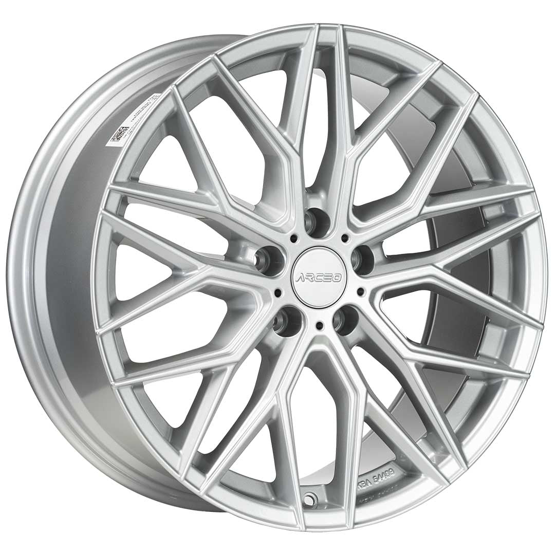 Alu kola Arceo VALENCIA 8.5x19 5x112 ET38 White Silver | Wheelsup.cz