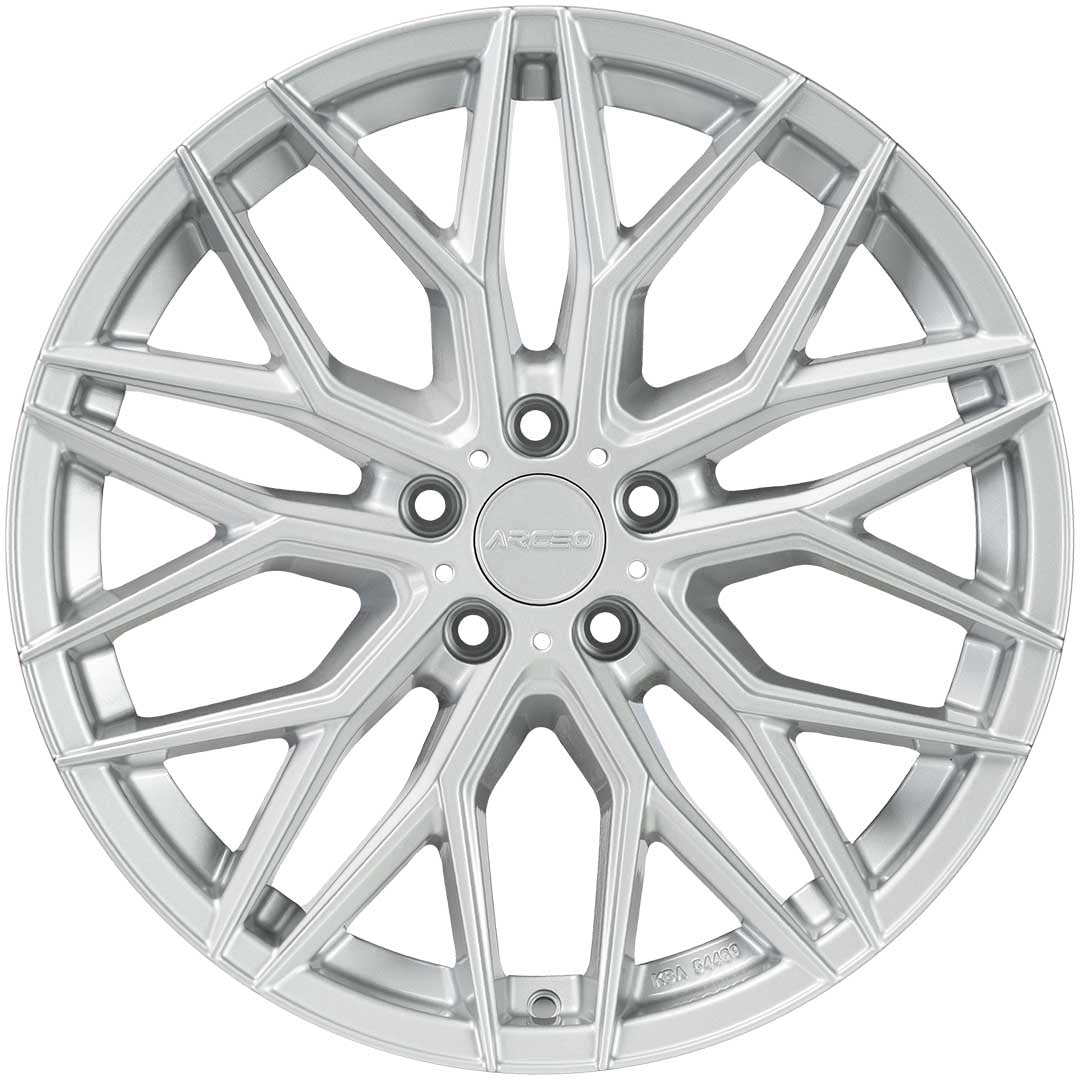 Alu kola Arceo VALENCIA 9.5x19 5x112 ET45 White Silver | Wheelsup.cz
