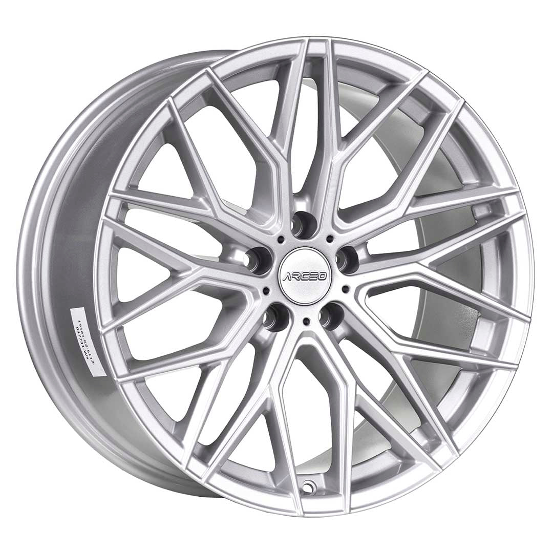 Alu kola Arceo VALENCIA 9.5x19 5x120 ET45 White Silver | Wheelsup.cz