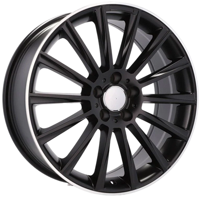 Alu kola pro Mercedes B1048 8.5x19 5x112 ET43 66.6 Black & Polished Lip | Wheelsup.cz