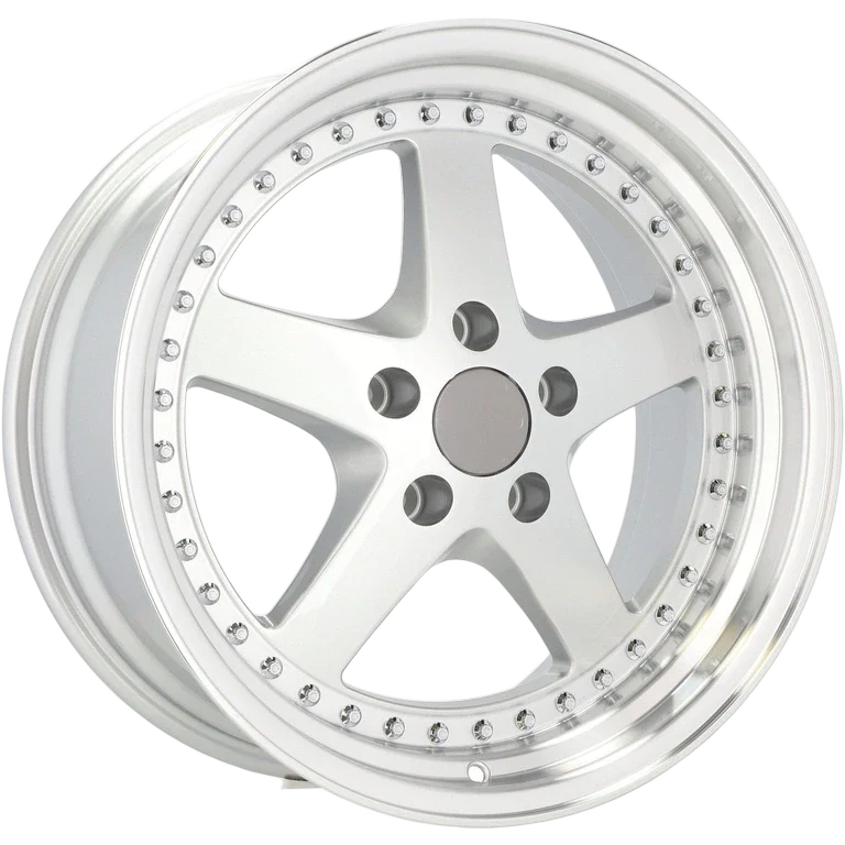 Alu kola pro BMW B1161 9.5x18 5x120 ET35 72.6 Silver & Polished Lip | Wheelsup.cz
