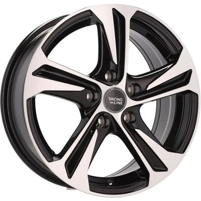 Alu kola Racing Line B1242 6.5x16 5x118 ET45 71.1 Black Polished | Wheelsup.cz