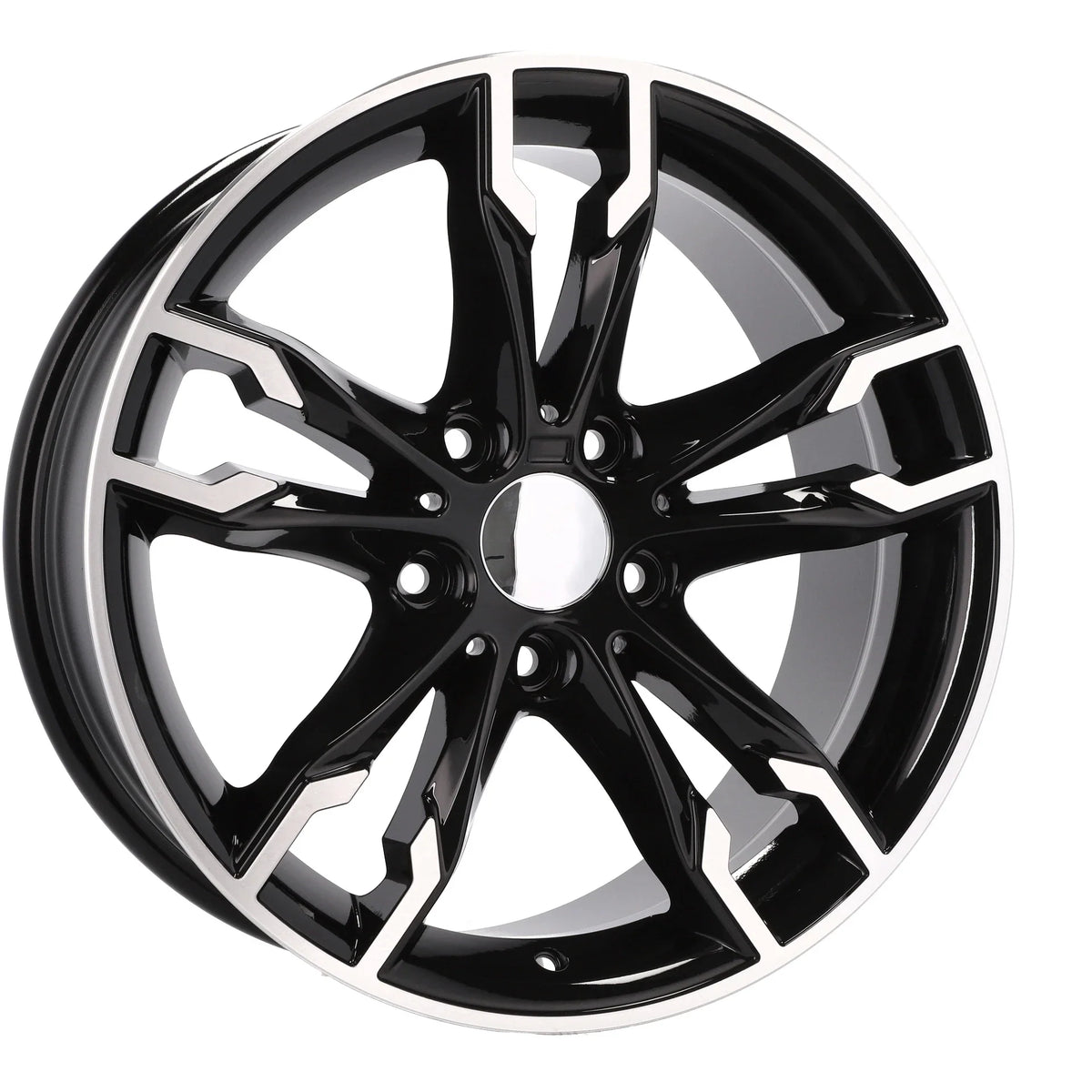 Alu kola pro BMW B1257 8x17 5x120 ET20 74.1 Black Polished | Wheelsup.cz