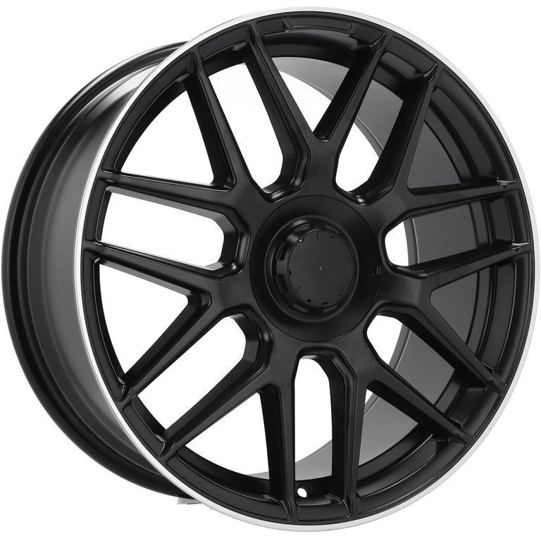 Alu kola pro Mercedes B1258 8.5x18 5x112 ET36 66.6 Black Half Matt & Polished Lip