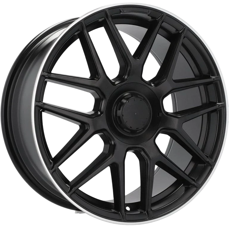 Alu kola pro Mercedes B1258 8.5x19 5x112 ET45 66.6 Black Half Matt & Polished Lip | Wheelsup.cz
