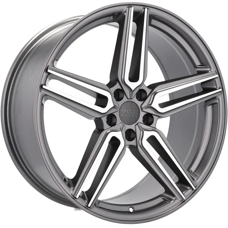 Alu kola HAXER B1382 10x20 5x112 ET38 66.6 Grey Polished Half Matt | Wheelsup.cz