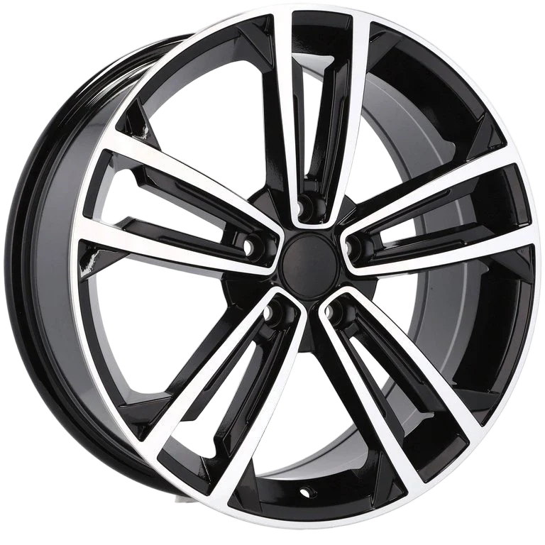 Alu kola pro Volkswagen B1415 7.5x18 5x112 ET45 57.1 Black Polished | Wheelsup.cz