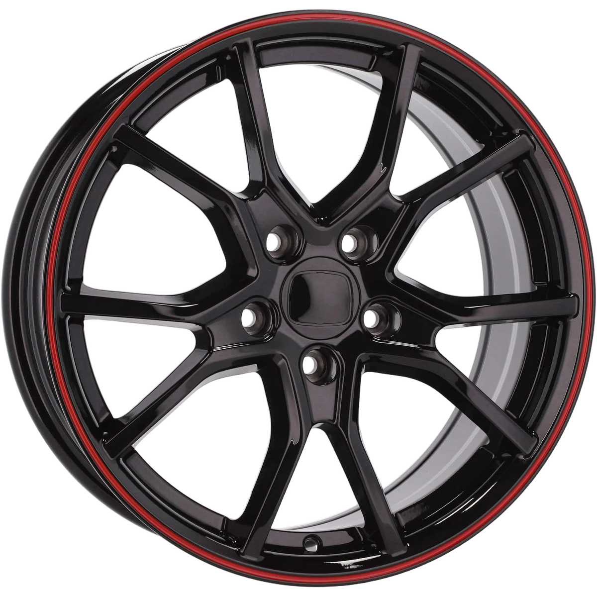 Alu kola pro Honda B1418 7.5x17 5x114.3 ET45 64.1 Black & Red Line | Wheelsup.cz
