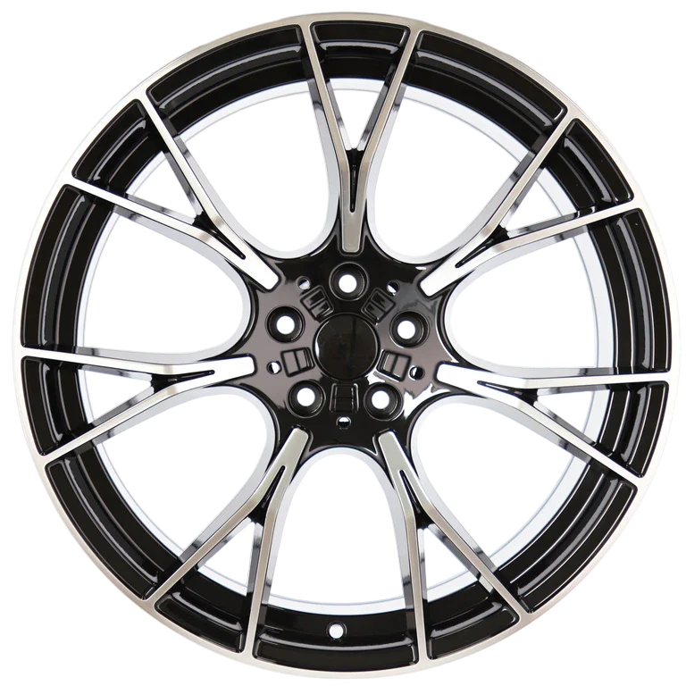 Alu kola pro BMW B1617 8.5x20 5x112 ET26 66.6 Black Polished | Wheelsup.cz