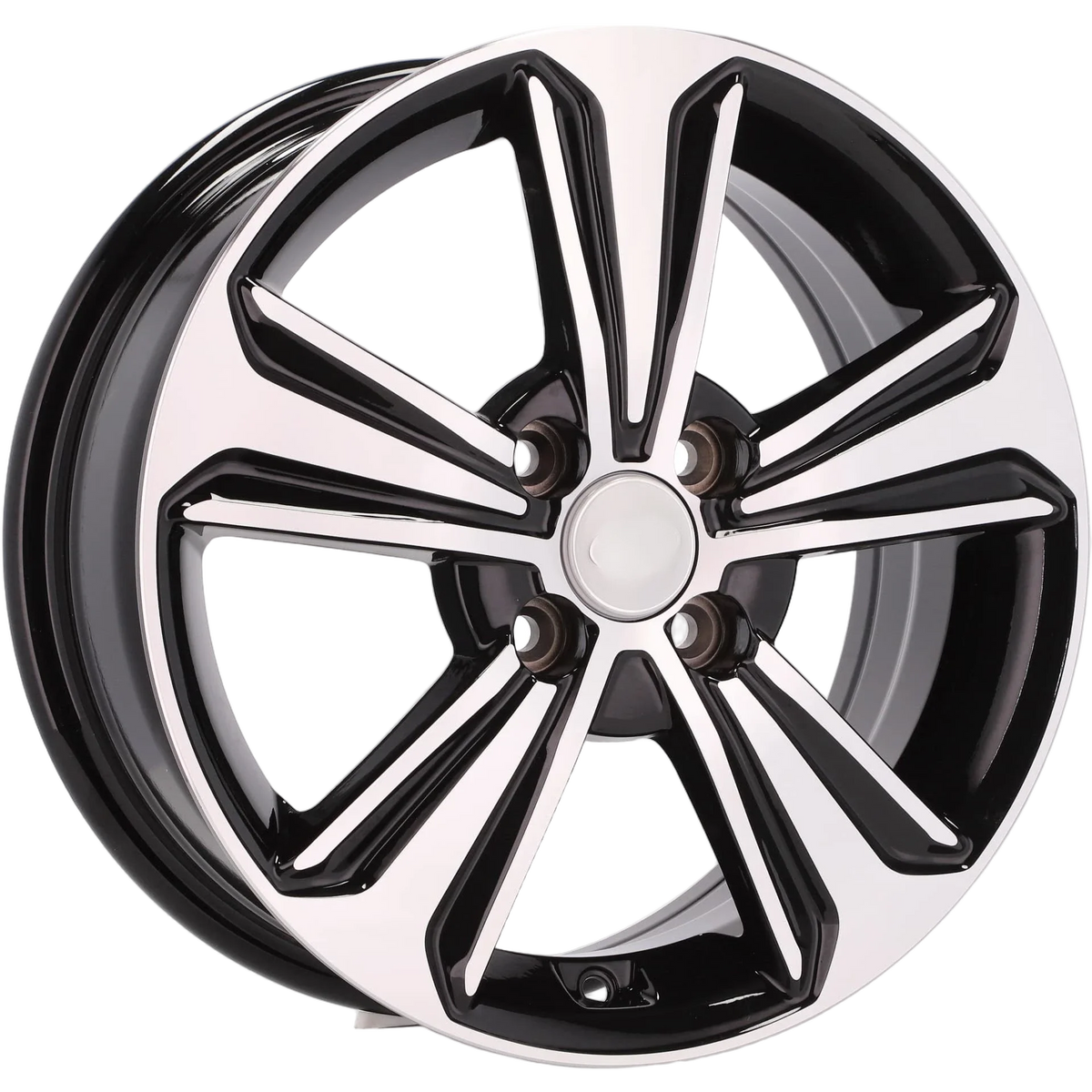 Alu kola pro Hyundai B1627 6x16 4x100 ET50 54.1 Black Polished | Wheelsup.cz