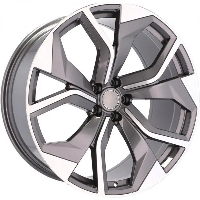 Alu kola pro Audi B1637 9.5x21 5x112 ET31 66.6 Grey Polished | Wheelsup.cz