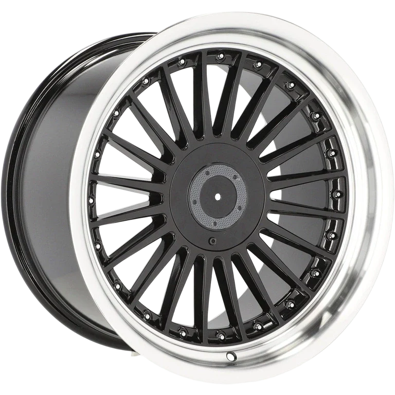 Alu kola pro BMW B1803 10x18 5x120 ET15 74.1 Black & Polished Lip | Wheelsup.cz