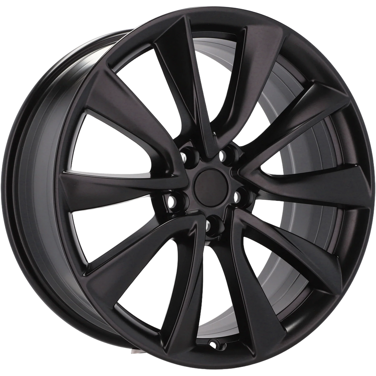 Alu kola pro Tesla B2046 8.5x20 5x114.3 ET35 64.1 Black Half Matt | Wheelsup.cz