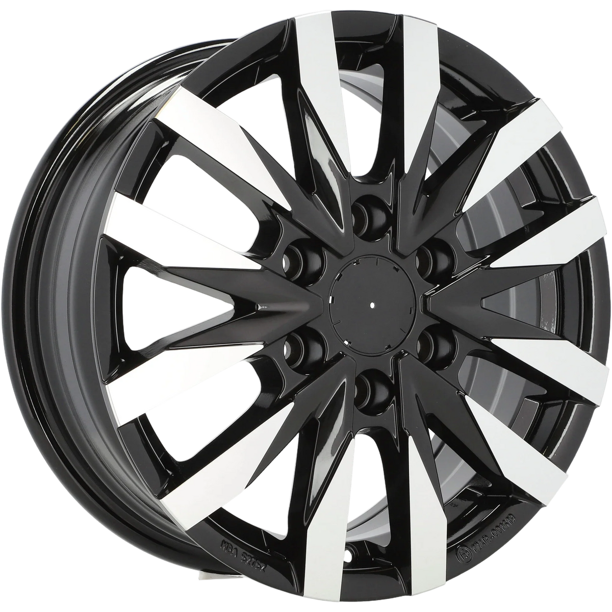 Alu kola pro Mercedes B3023 6.5x16 6x130 ET54 84.1 Black Polished | Wheelsup.cz