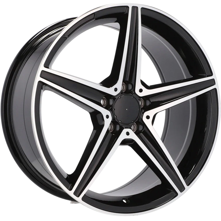 Alu kola pro Mercedes B5052 8x18 5x112 ET45 66.6 Black Polished | Wheelsup.cz